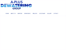 Tablet Screenshot of aplusdewatering.com